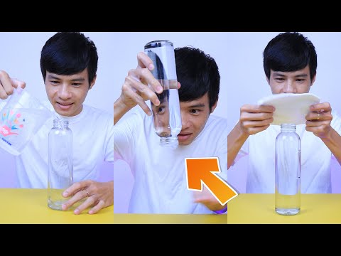 Bạn Có Tin Thủ Thuật Úp Ngược Chai Nước Này Không? 😱 – #Shorts