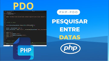 Como pesquisar entre datas com PHP e PDO