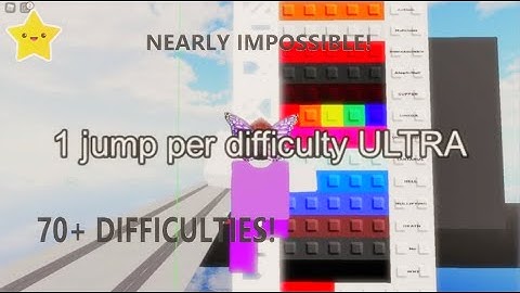 THE BUILDING OF 1 JUMP PER DIFFICULTY ULTRA EDITION (Roblox Obby Creator) BL#6