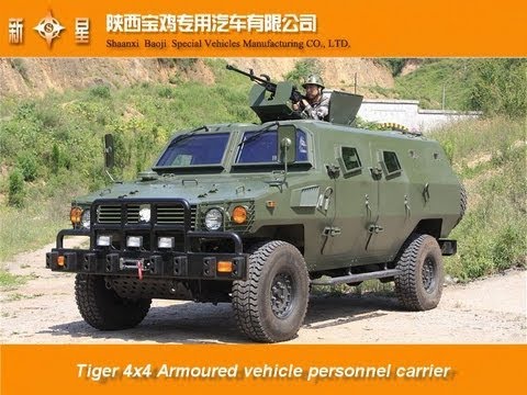 Tiger 4x4 armoured vehicle personnel carrier Shaanxi Baoji Special Vehicles Manufacturing