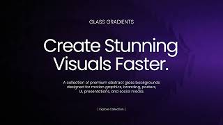 Glass Gradient Backgrounds - Elements | After Effect Template