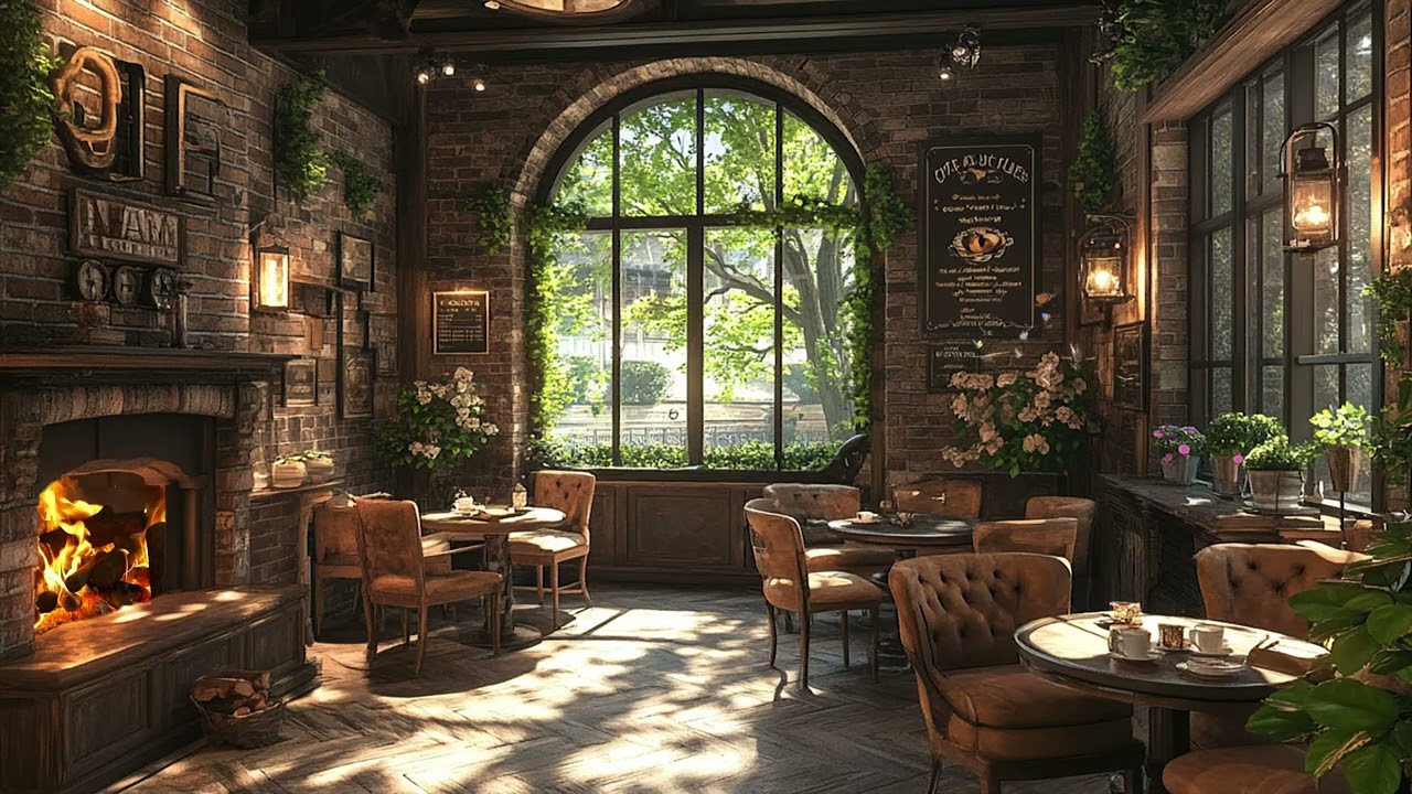 Calm Spring Coffee Jazz 🌿 Smooth Instrumental Jazz for Relaxation and Warm Café Vibes