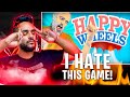 This GAME makes me ANGRYYYYYYY !!! ( HAPPY WHEELS #1 ) || FUNNY MOMENTS