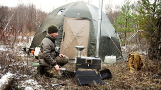 Охота С Ночевкой В Палатке / На Осеннем Перелете Утки / Тестируем Уникальную Печь!