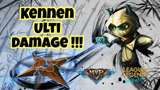 Wild Rift: Kennen Ulti Damage !!! League of Legends Mobile Alph WR