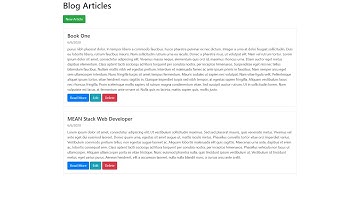 Simple Blog Site for posting Blog And article with node express and mongodb