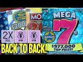 BACK TO BACK + DOUBLE 💰💰! $120/TICKETS $20 Mega 7s 🎩 $20 Monopoly 200X 💵 TEXAS Lottery Scratch Offs