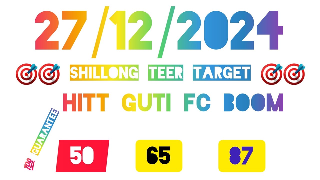 Target Number Pattern shillong Teer target numbers 27/12/2024 - YouTube