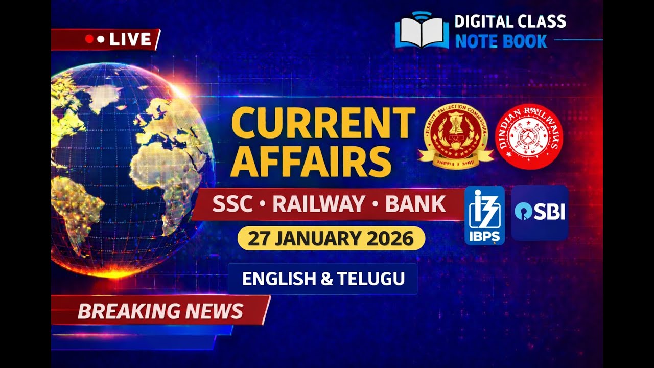 27 January 2026 | Current Affairs Today | Daily Current Affairs | By ...