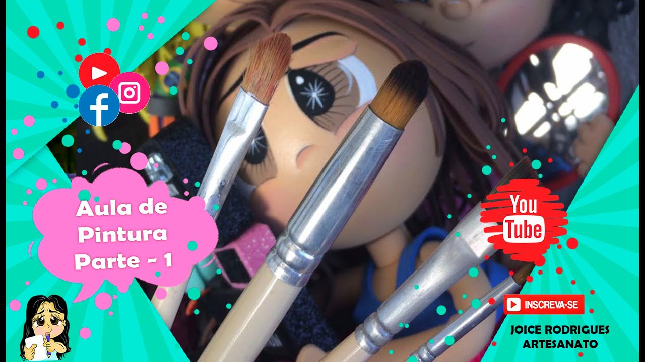 Como riscar e pintar olhos de fofuchas 1° Parte