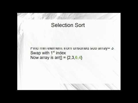 SelectionSort