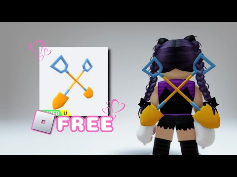 COOL! GET THIS NEW FREE ROBLOX DOUBLE SHOVEL BACK BLING ITEM NOW! | ROBLOX | CATIEBLOX