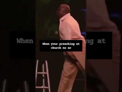 Preaching At Church With No AC