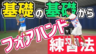 SIMPLE TENNIS SERIES フォアハンドストローク Get the key points!] Forehand practice methods and tips from