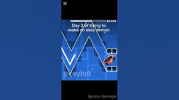 Day 2 of trying to make an easy demon #gd #geometrydash #layout #easydemon #day2