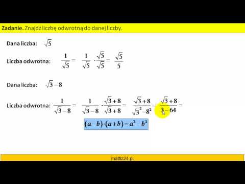 Liczba odwrotna - Jak ją utworzyć - MatFiz24.pl