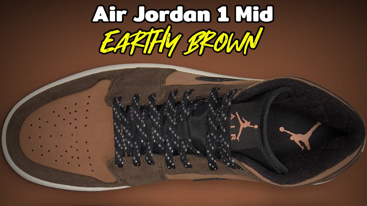 air jordan 1 mid earthy brown