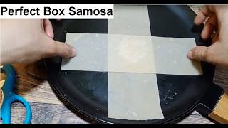 How to Fold Box Samosa/Patties | How To Fold Wontons
