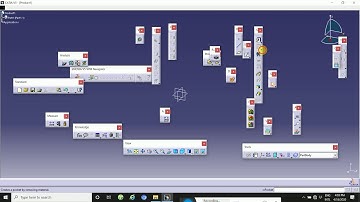 Catia basic setting,how to turn the workbenches tools to standard view,tools,customize,restore all c