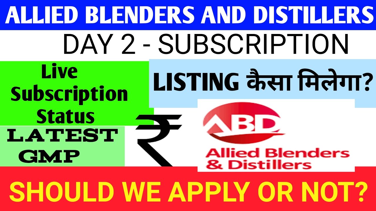Allied Blenders And Distillers Ipo🔴Allied Blenders Ipo Review🔴Allied
