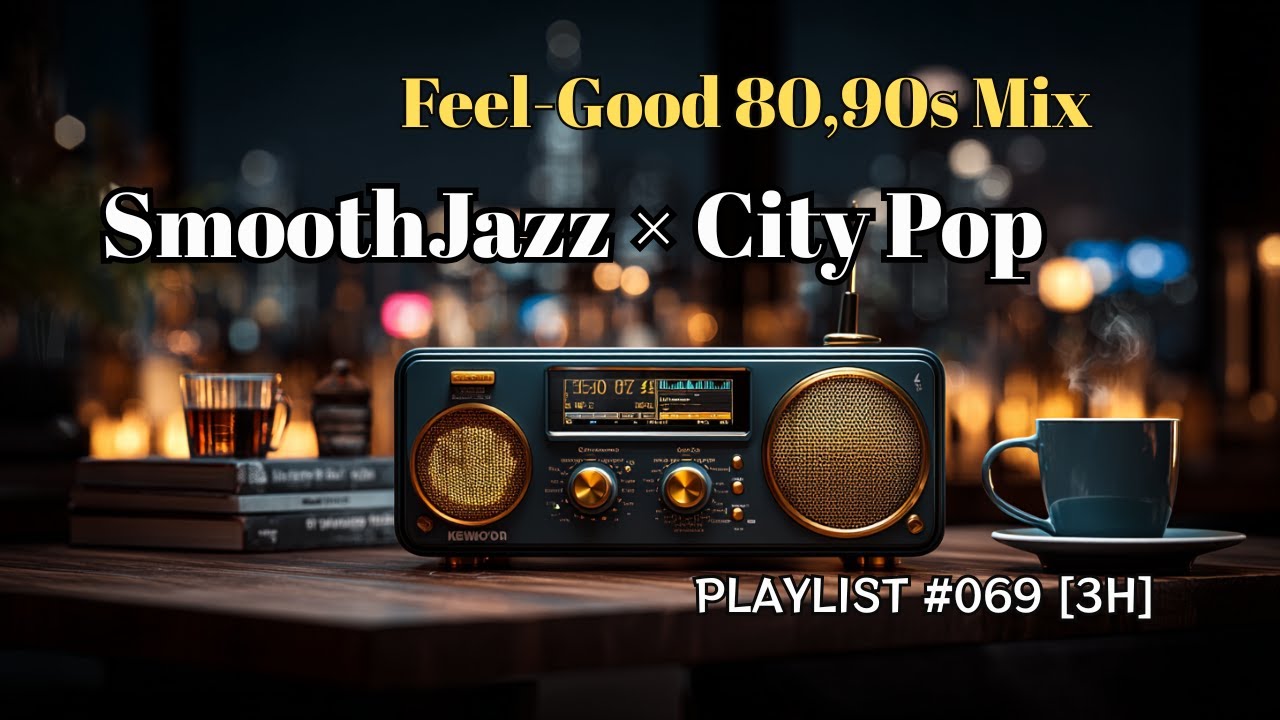 Feel-Good 80s & 90s Mix | Smooth Jazz & City Pop Mix for Late Night Study/Work