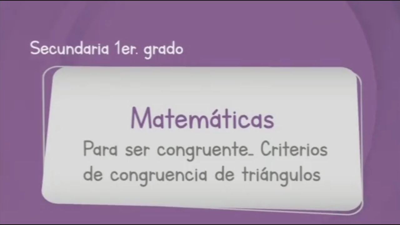 Matemáticas Primer Grado de Secundaria (Aprende en Casa 2) Para ser