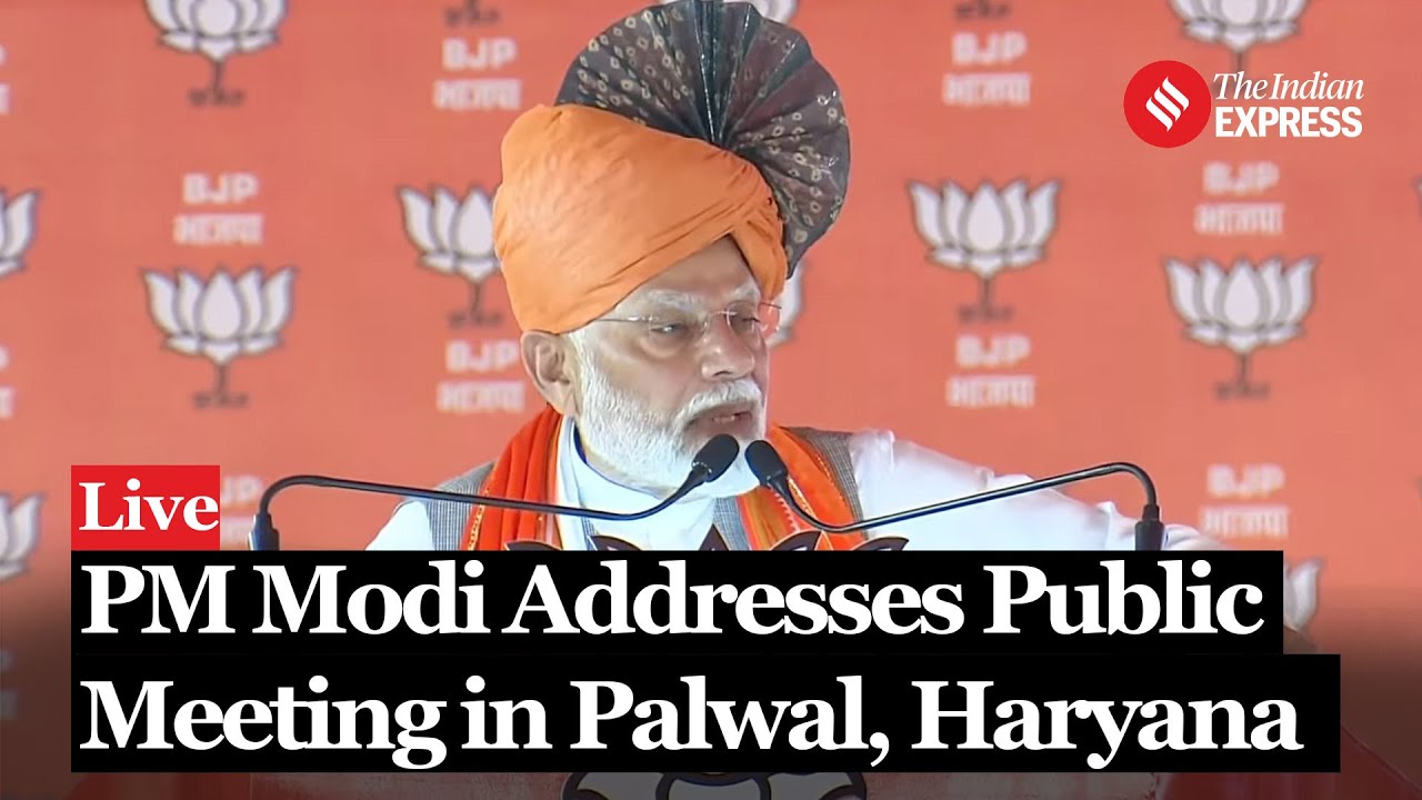 Live : PM Modi Addresses a Public rally in Palwal,Haryana I BJP I - YouTube