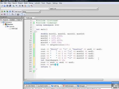 0502 Formatted Output with iomanip