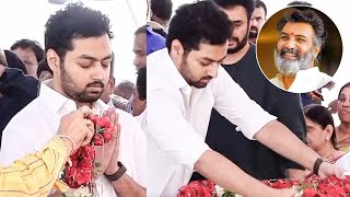 Balakrishna Son Condolences To Taraka Ratna Mokshagna Teja Taraka Ratna Final Rites Qube Tv