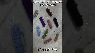 Crochet Brooch Pins #crochet #brooch #broach #pin #pins #hijabi #hijabpin #sareepin #handmade #cute