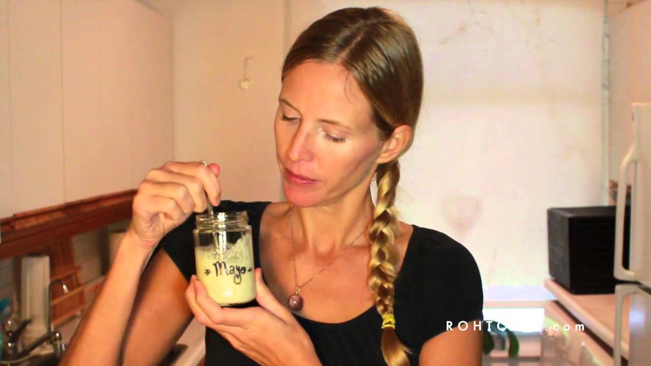 Raw vegan recipe: how to make Mayonnaise - YouTube