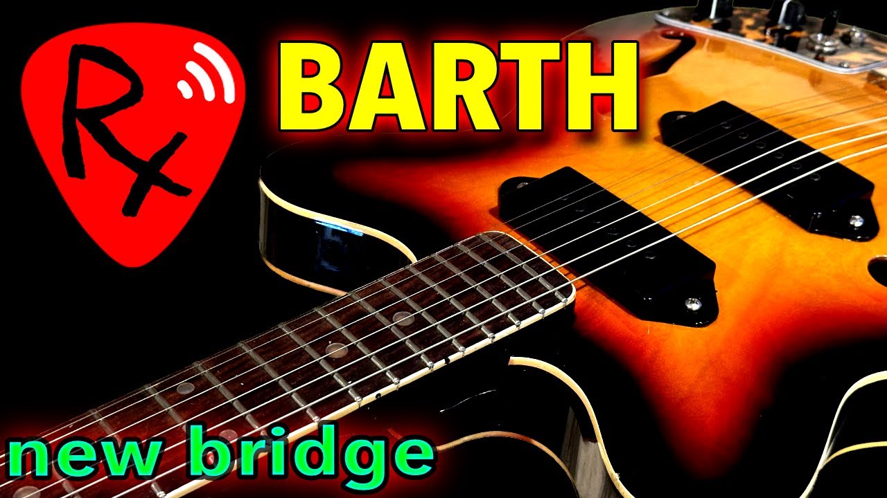 Vintage Japanese Barth Guitar Bridge Fabrication - fret repair - part 4