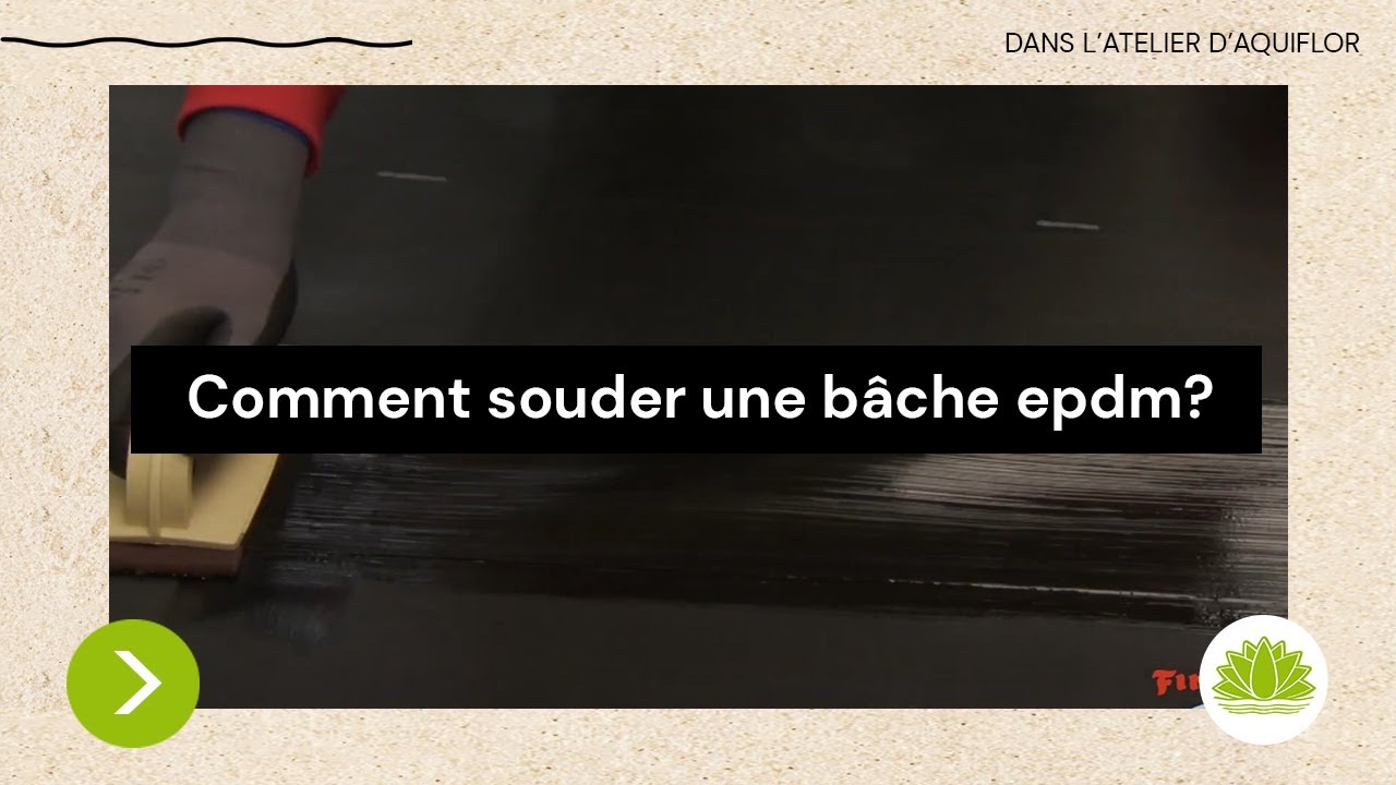 Bâche pour bassin EPDM et Polyéthylène