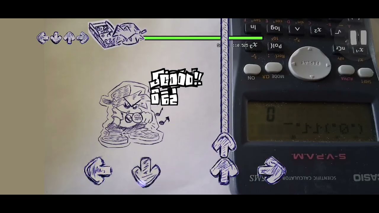 Fnf vs calculator 1shot mod(V-slice) 