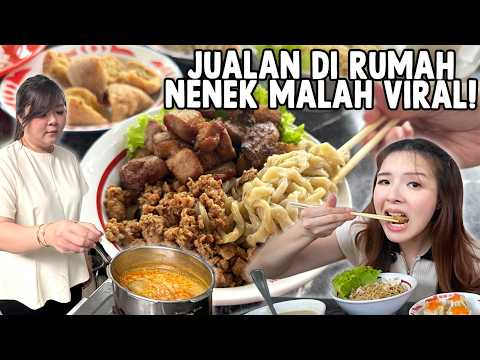 NIATNYA MULIA JUALAN BAKMI DI RUMAH NENEK… MALAH RAME DAN VIRAL!