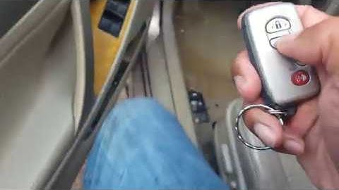 2007 Toyota Camry Smart Prox Key Programming