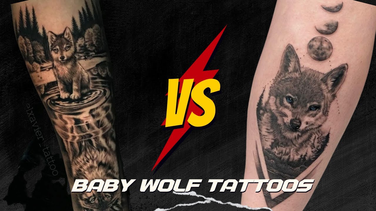 59+ Baby Wolf Tattoos You Need To See! YouTube