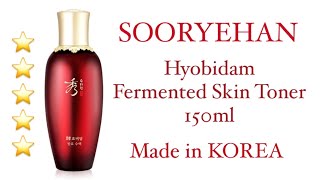 Sooryehan Hyobidam Fermented Skin Toner 150 Ml Korean Cosmetics