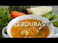 Sopa de verduras deliciosa  nutritiva   recetas fciles pizca de sabor