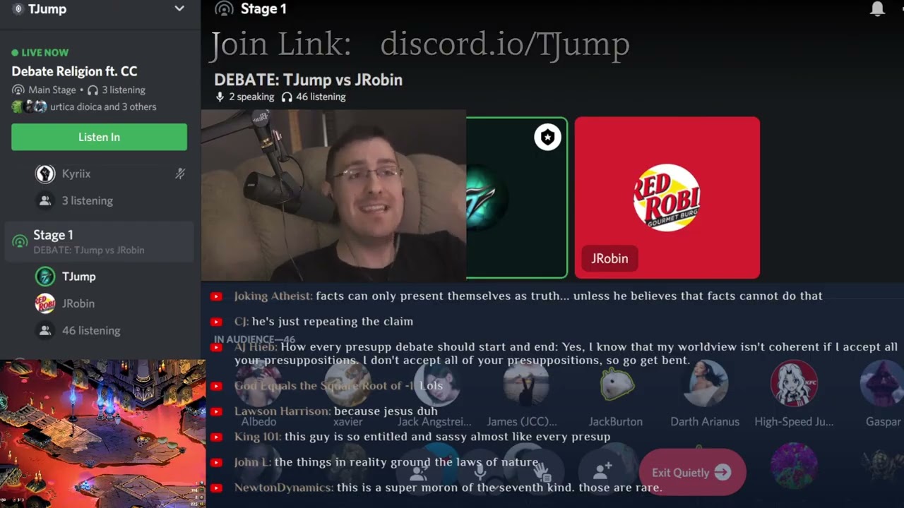 Debate JRobin presup vs TJump