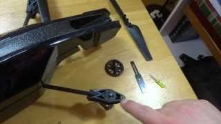 AR Drone 2.0 Power Edition Repair + Flight Test with Sony DSCTX10 Attached