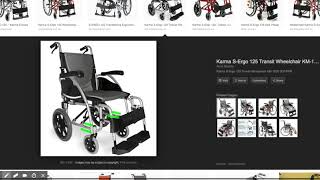 FreeWheel and Karma S Ergo 125 Wheelchair