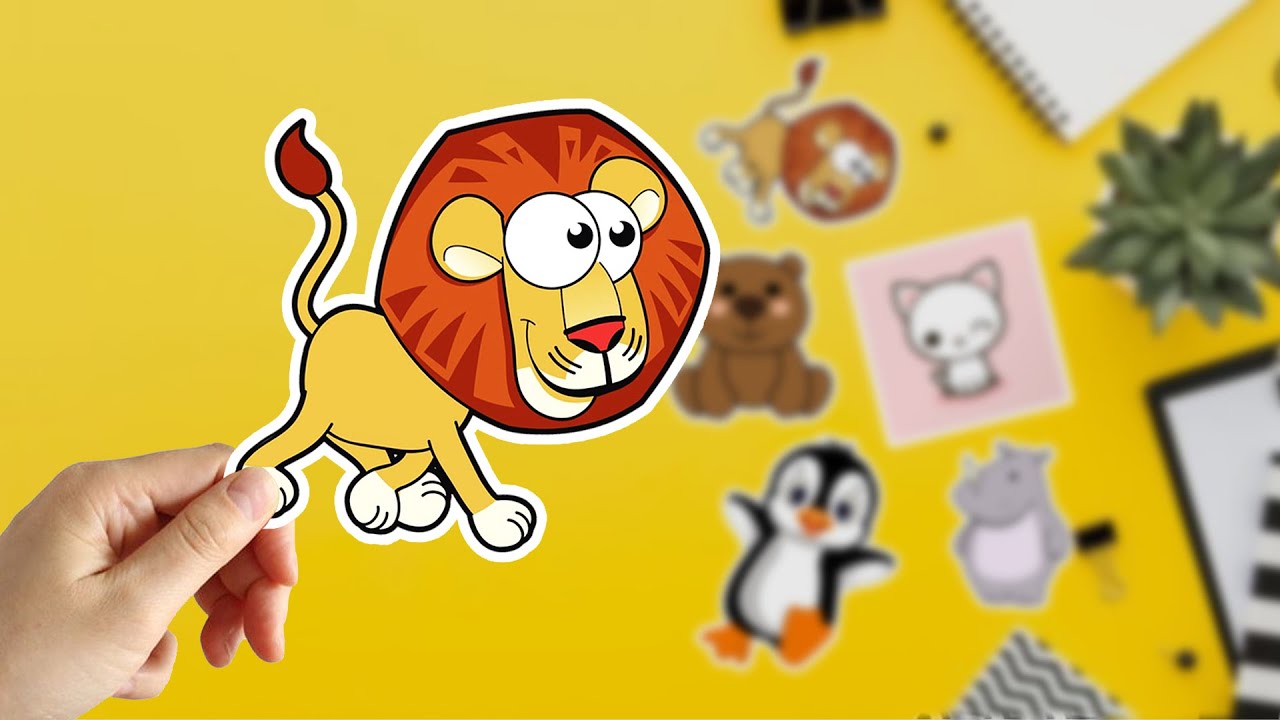 How to make Stickers at Home | DIY Stickers | Easy Paper craft | Paper ...