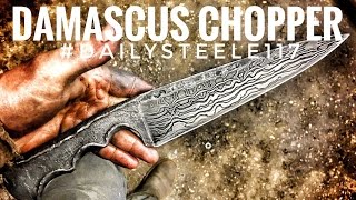 FORGING A DAMASCUS CHOPPER!!!