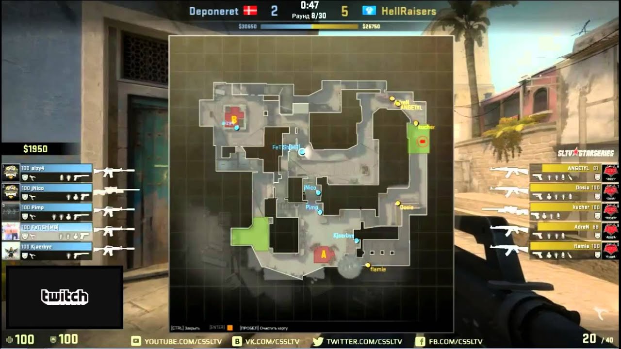 HellRaisers vs. DEPONERET, SLTV StarSeries S12 de_mirage