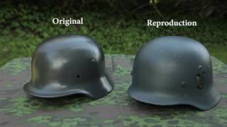 WWII History & Reenacting - Original vs Reproduction German helmet