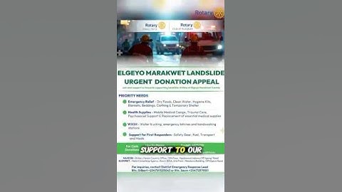 🙏 URGENT APPEAL: ELGEYO MARAKWET LANDSLIDE RELIEF 🙏