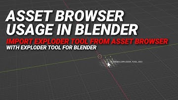 Blender Exploder Tool Drag From Asset Browser Tutorial #b3d #blender #blender3d #cad #bim