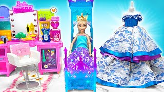 Princess Dollhouse Morning Routine With Elsa || FUN CRAFTS