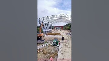 Demolition of building frame only takes 7 seconds! Installed indays, demolished in 7 second, amazing